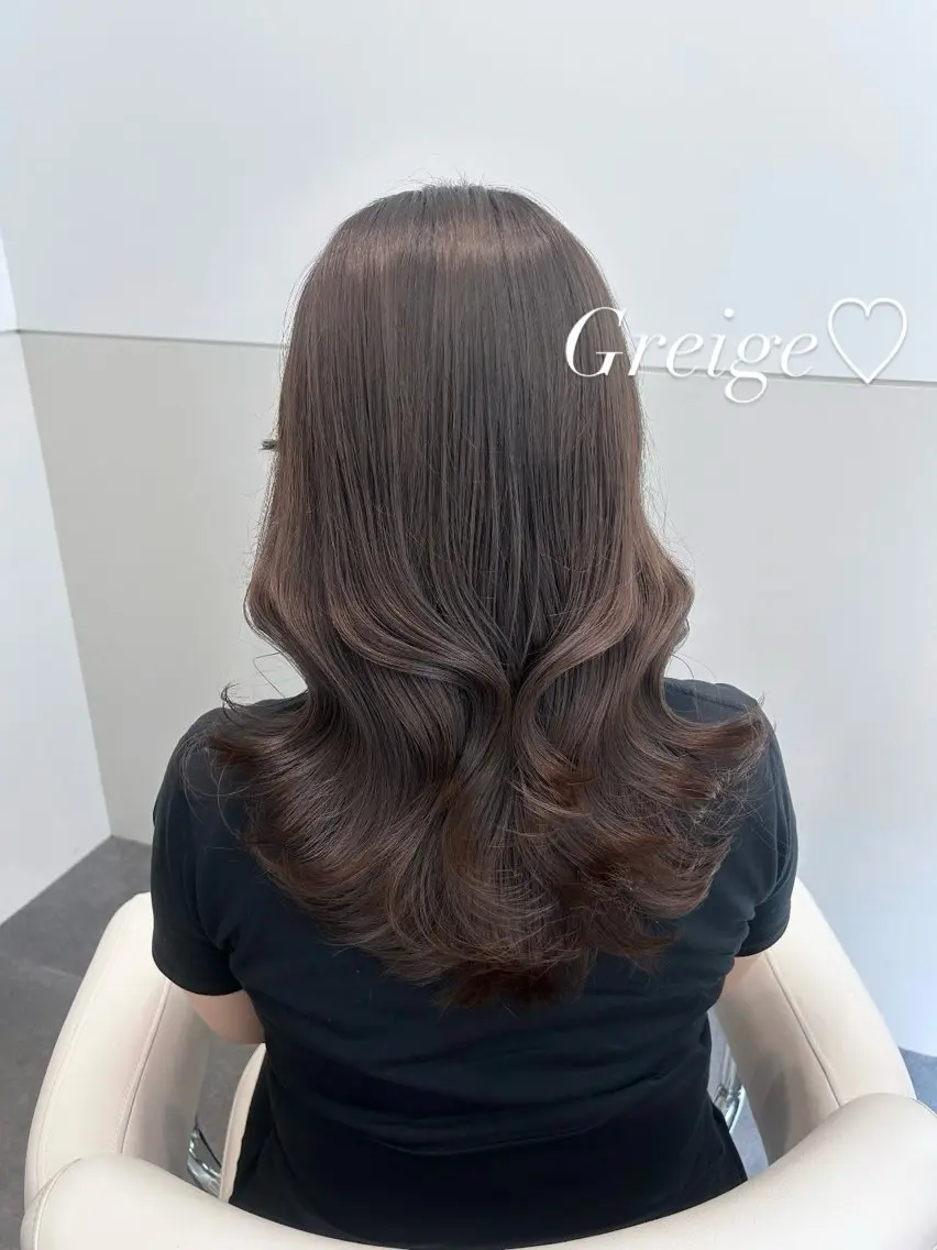 ミディアム カラー 透明感カラー レイヤーカット カット ヘアカラー トリートメント 🩷韓国ヘア/ヨシン モリ🩷Maikaのヘアスタイル
