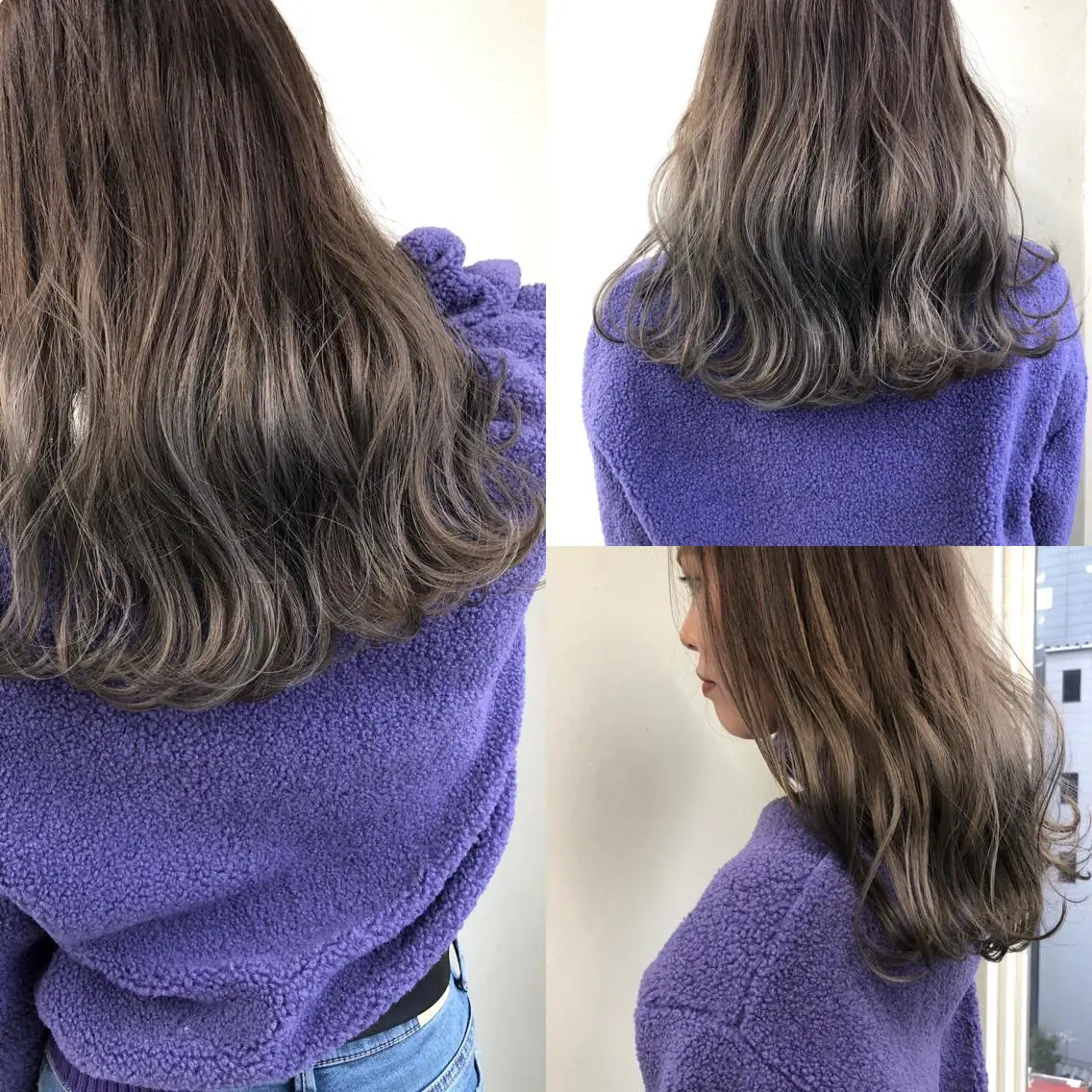 セミロング ハイライト 小澤大輔 YOLO hairのヘアスタイル