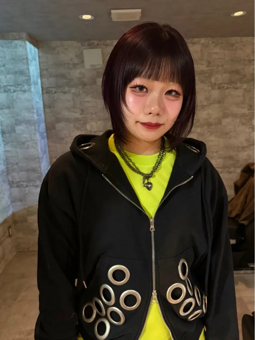 ミディアム カラー カット ヘアカラー トリートメント mai / linoah˚✧のヘアスタイル