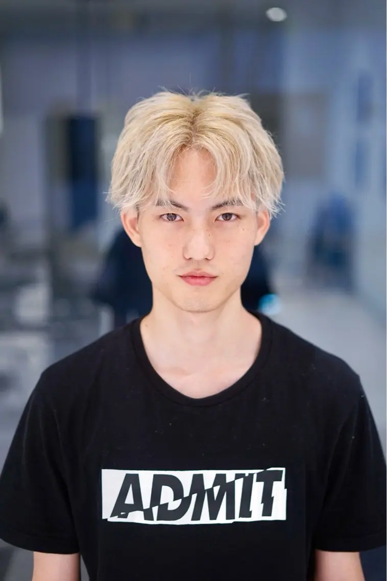 ショート メンズ メンズブリーチ BOB men's KIRAのヘアスタイル