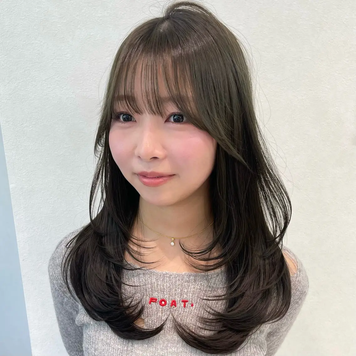 ロング カラー カット ヘアカラー レイヤーカット TENSHOのヘアスタイル