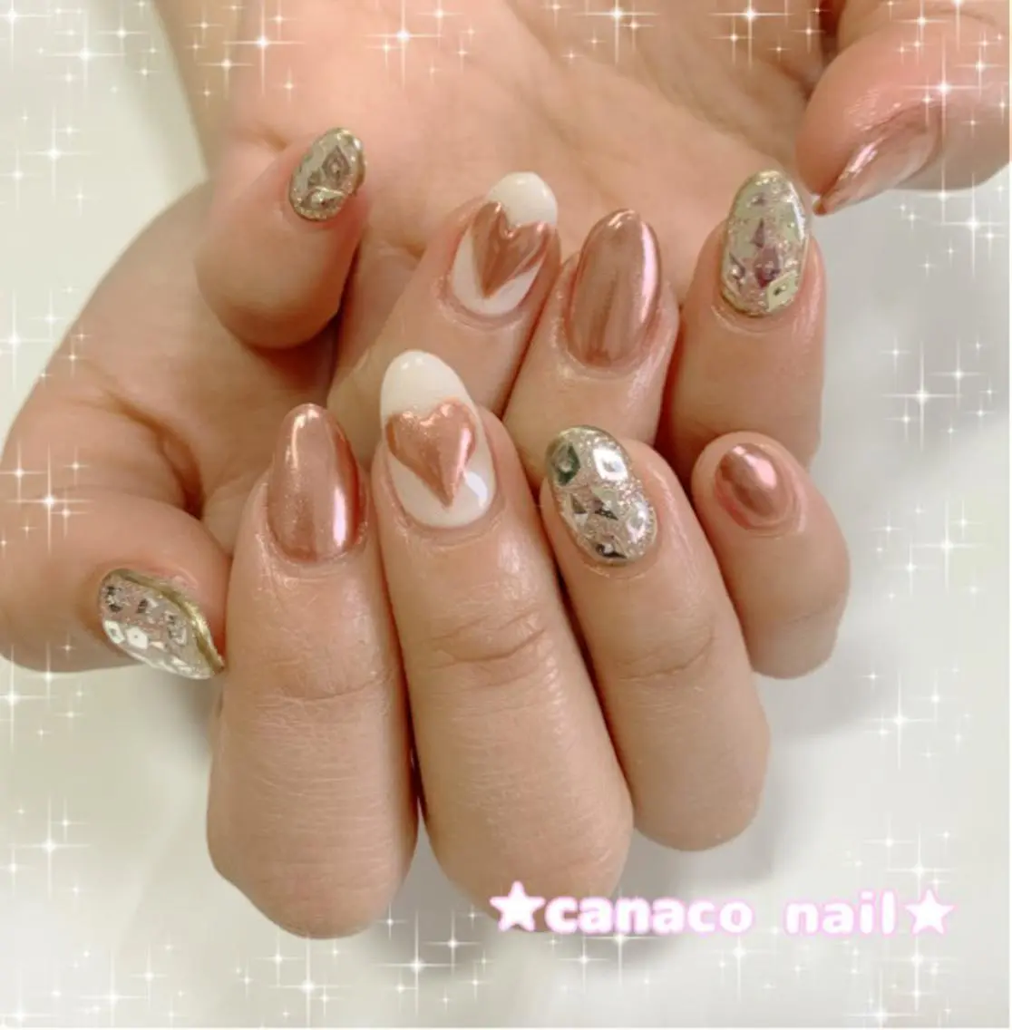 ネイル ハンドネイル ハンドケア ベテランネイル cnc  nailのネイルデザイン