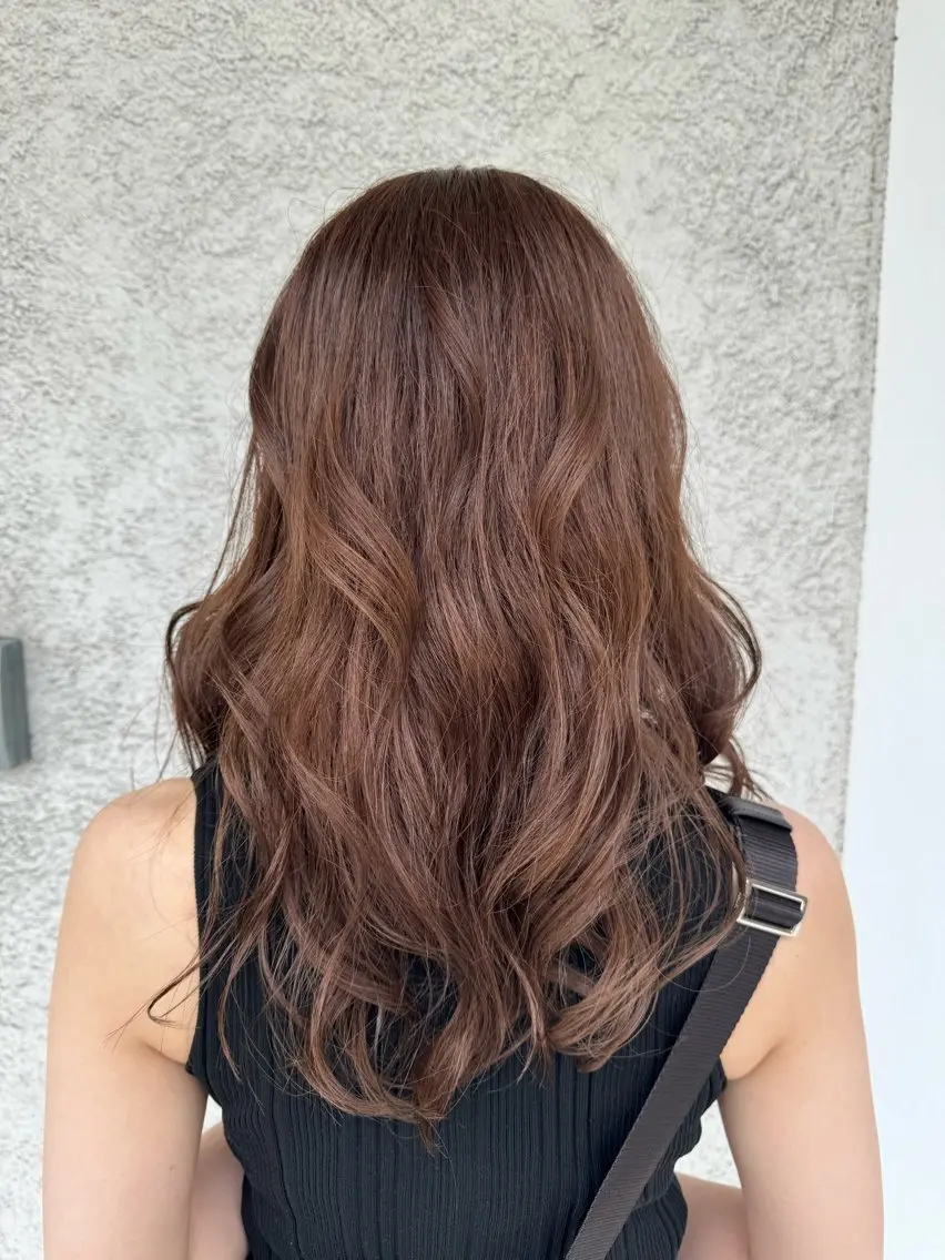 セミロング カラー アッシュ アッシュブラウン ブラウンカラー カット ヘアカラー 椎葉 祐也のヘアスタイル