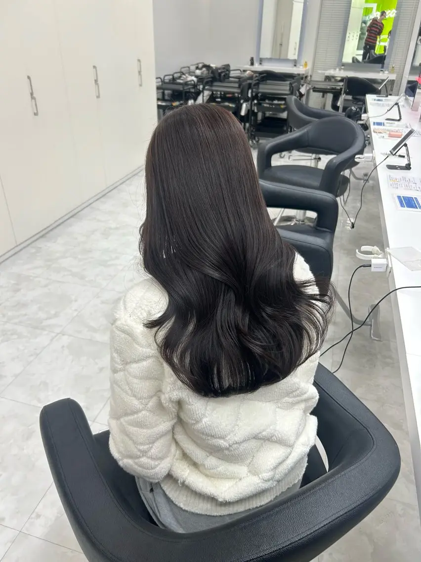ロング カラー うる艶ストレート♡透 明感カラー♡かずまるのヘアスタイル
