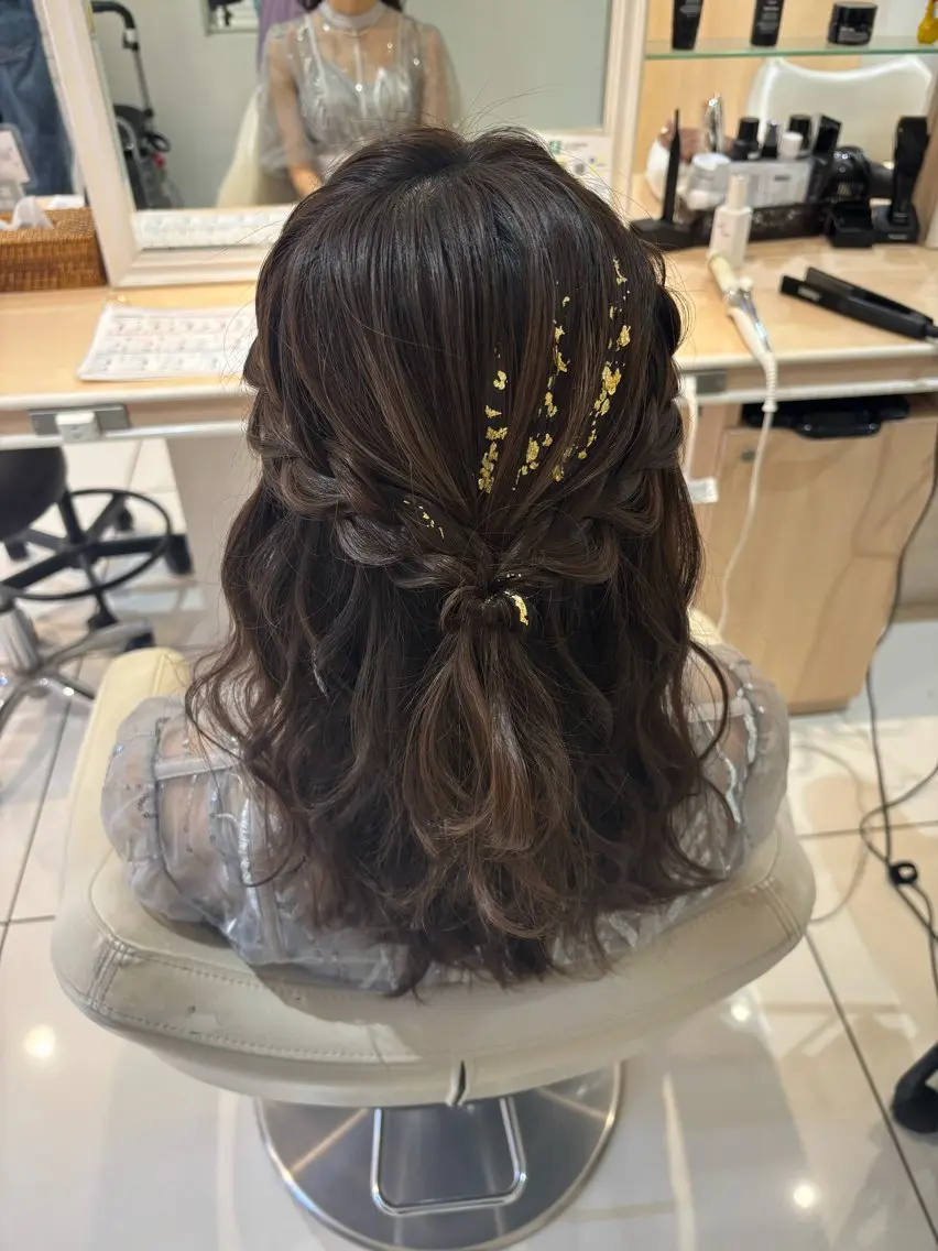ロング ヘアアレンジ ヘアセット 宮永 璃沙のヘアスタイル