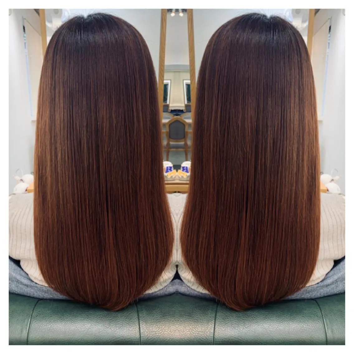 ロング カラー カット 縮毛矯正 トリートメント 村山 茉衣のヘアスタイル