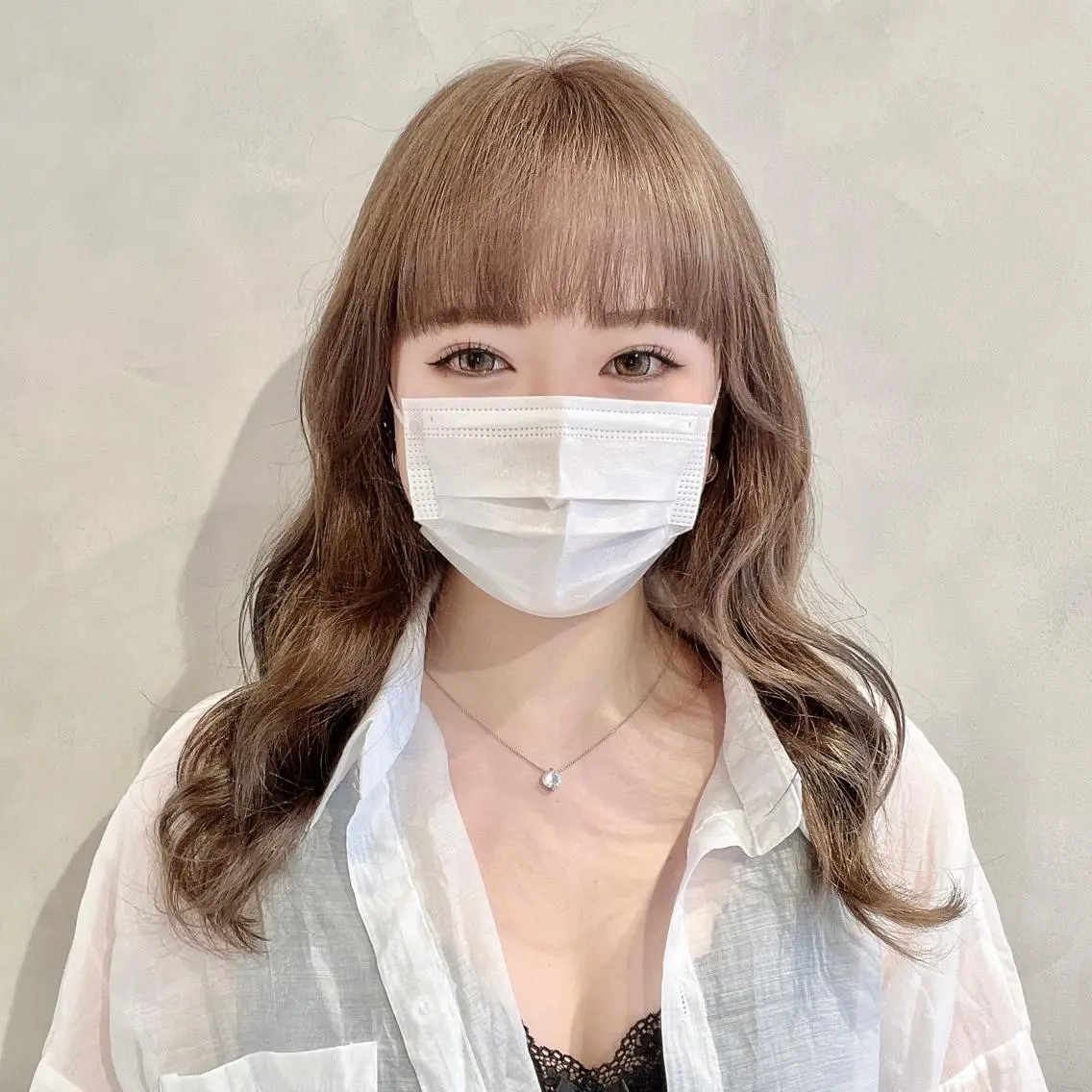 ロング カラー カット ヘアカラー トリートメント 髪質改善⌇﻿透明感 カラー⌇﻿川上葵のヘアスタイル