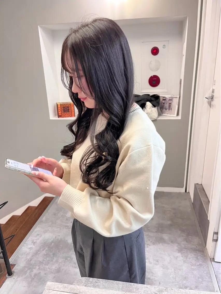 ロング カラー パーマ カット ヘアカラー 《柔らかhair𓍯 》木村美姫のヘアスタイル