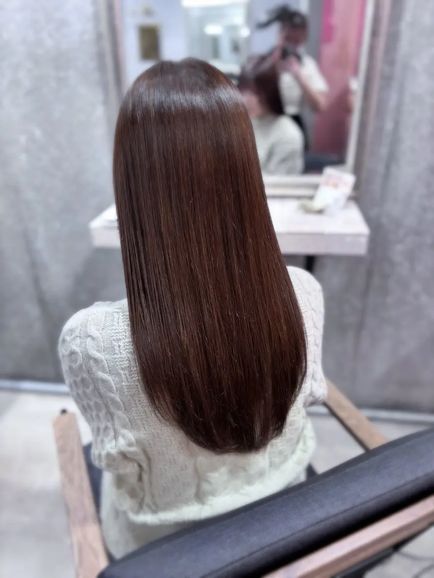 ロング 縮毛矯正 カット モデル募集🎀あゆみのヘアスタイル