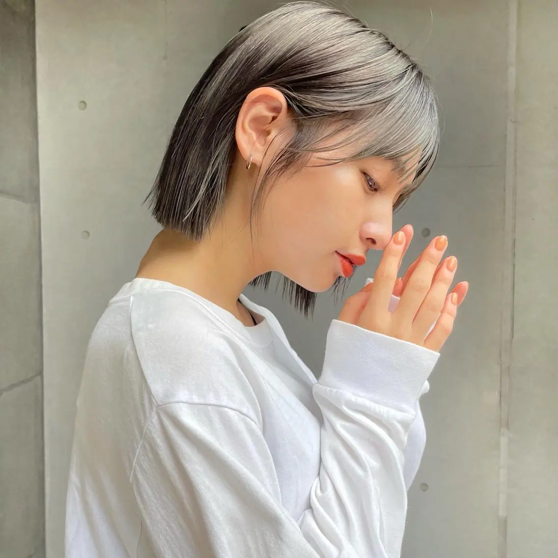 ショート カラー グレージュ ボブ ✨👑お洒落ショート ❣️村上せいな✨のヘアスタイル