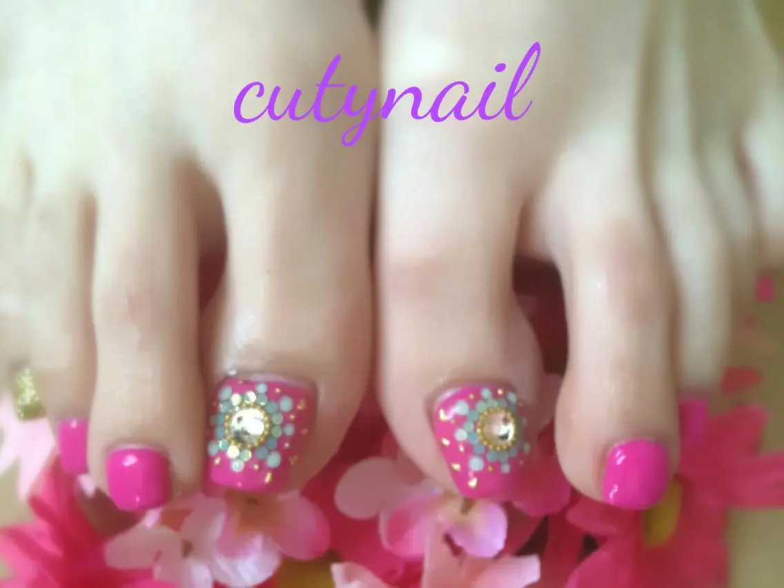 ネイル フットネイル ジェルネイル cuty nailのネイルデザイン