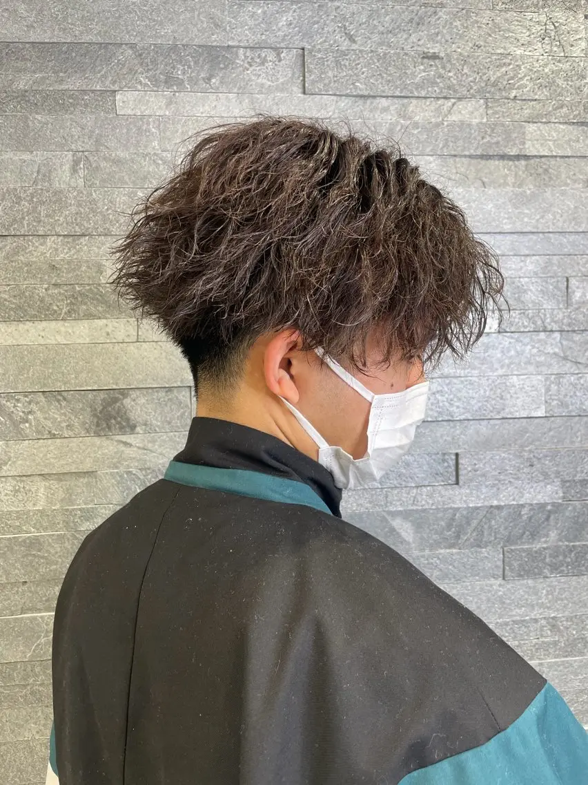 メンズ メンズパーマ カット パーマ 飯田 祥哉のヘアスタイル