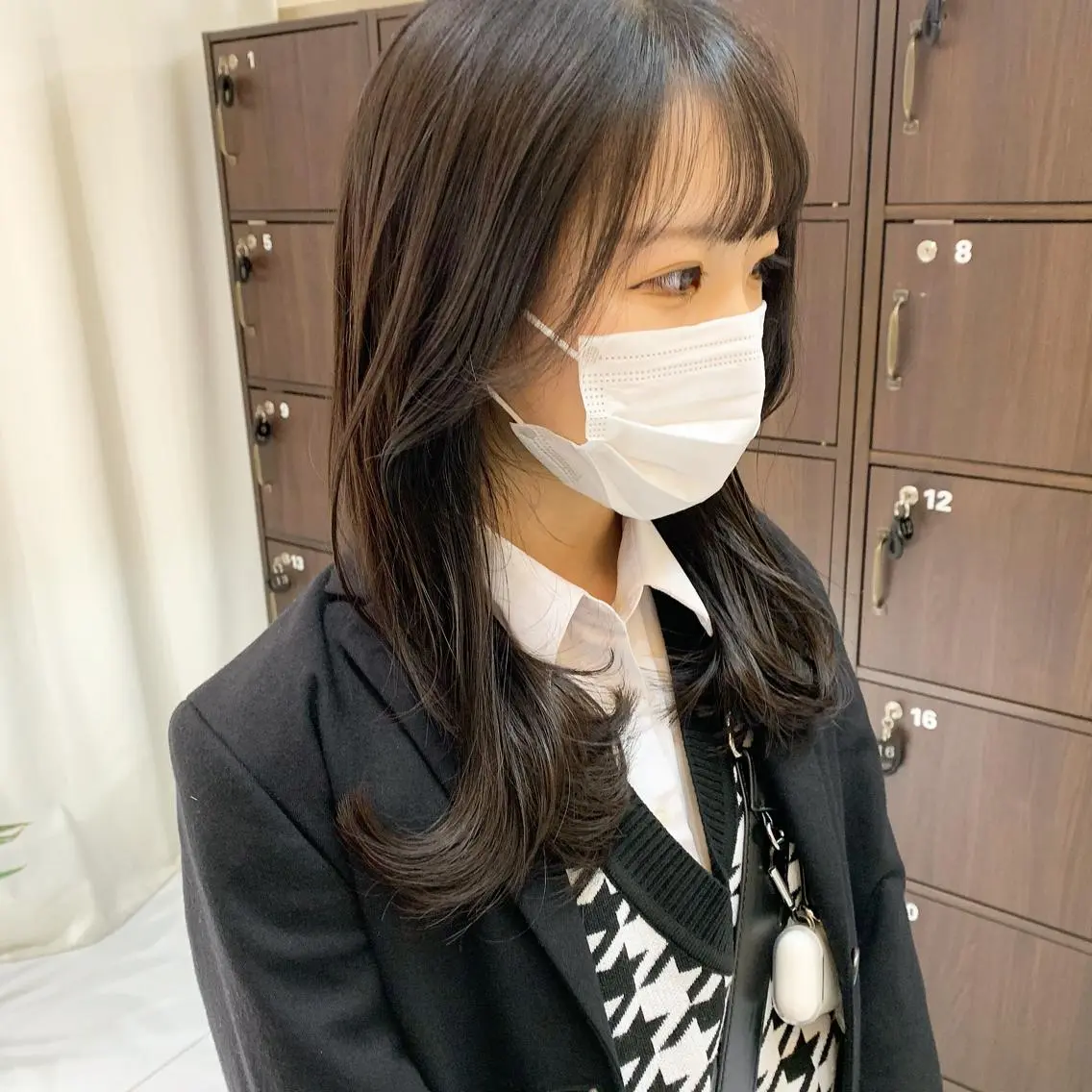 ミディアム くびれヘア くびれレイヤー レイヤーカット 【韓国風くびれヘア】 joule小木曽輝のヘアスタイル