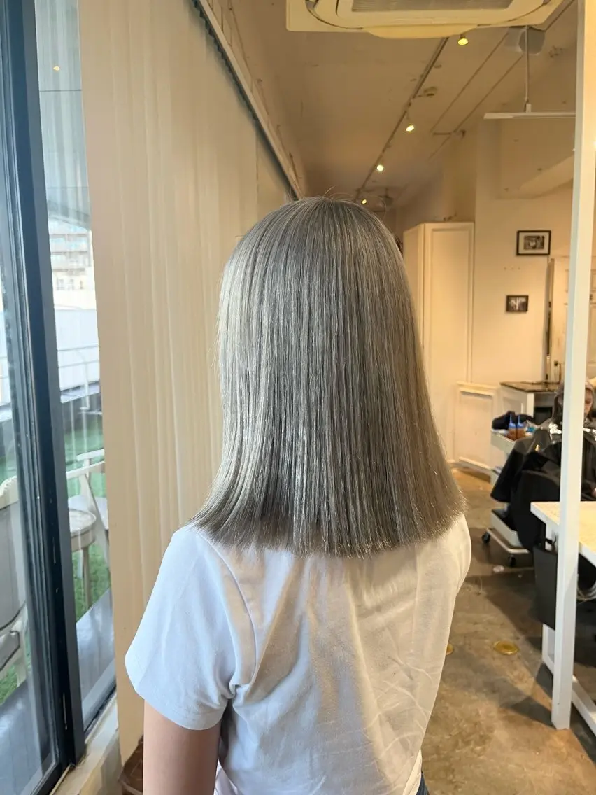 ミディアム カラー ヘアアレンジ ヘアカラー 高島 凜のヘアスタイル