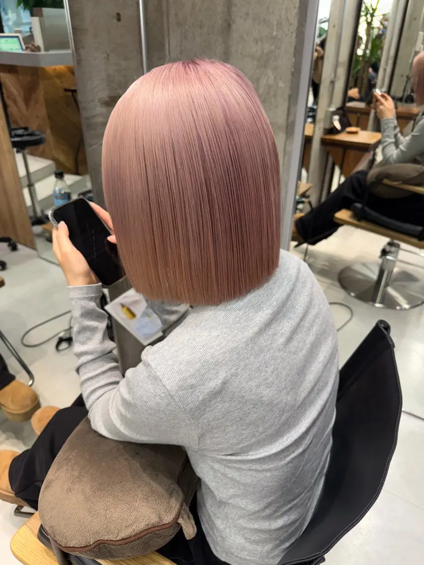 Wカラー(ブリーチあり)🌺の写真