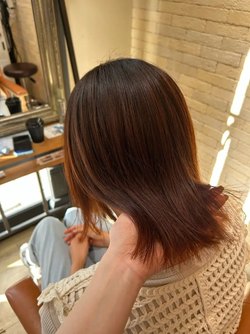 ショート カラー ヘアカラー 松尾 遥花のヘアスタイル