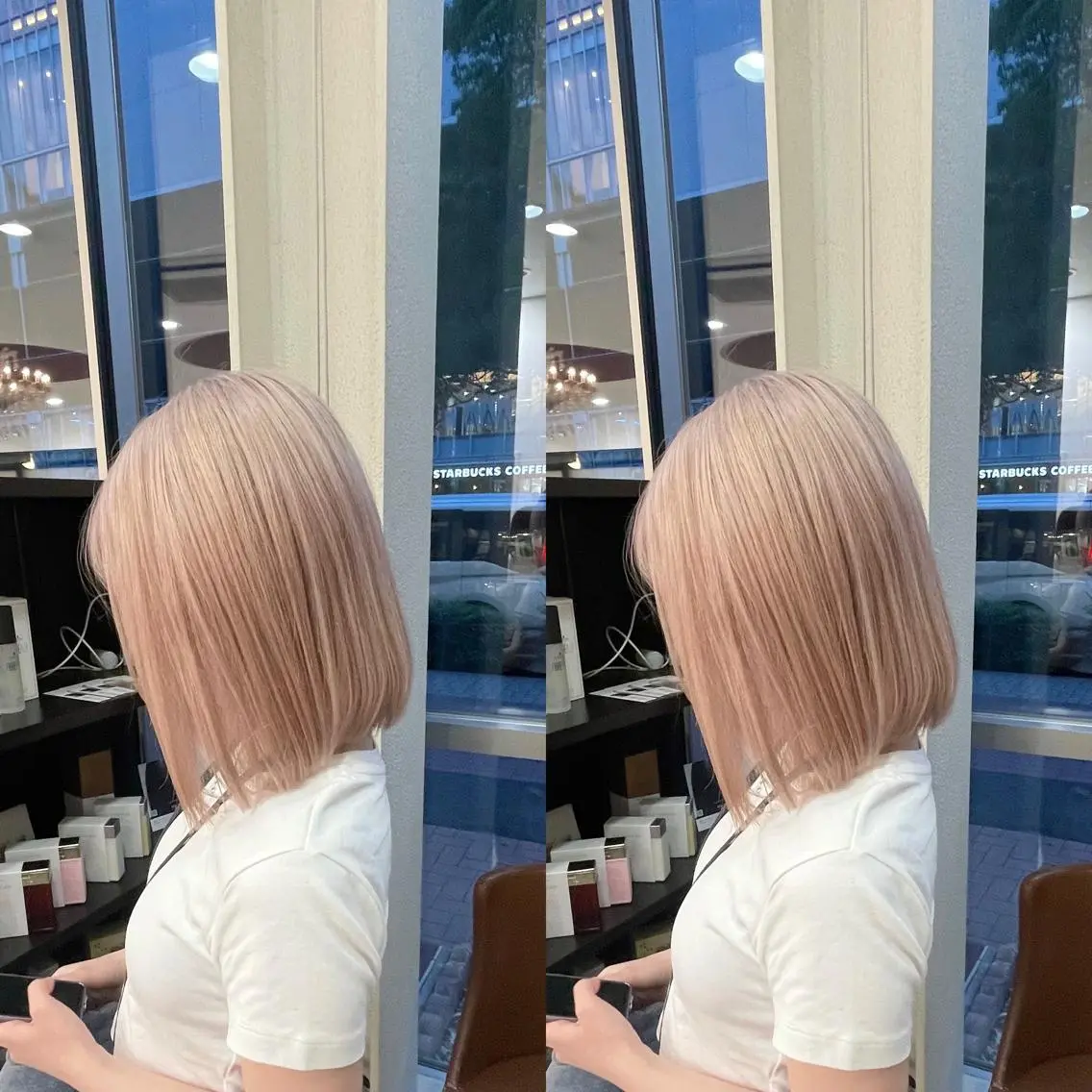 ミディアム ヘアカラー トリートメント Y Uのヘアスタイル