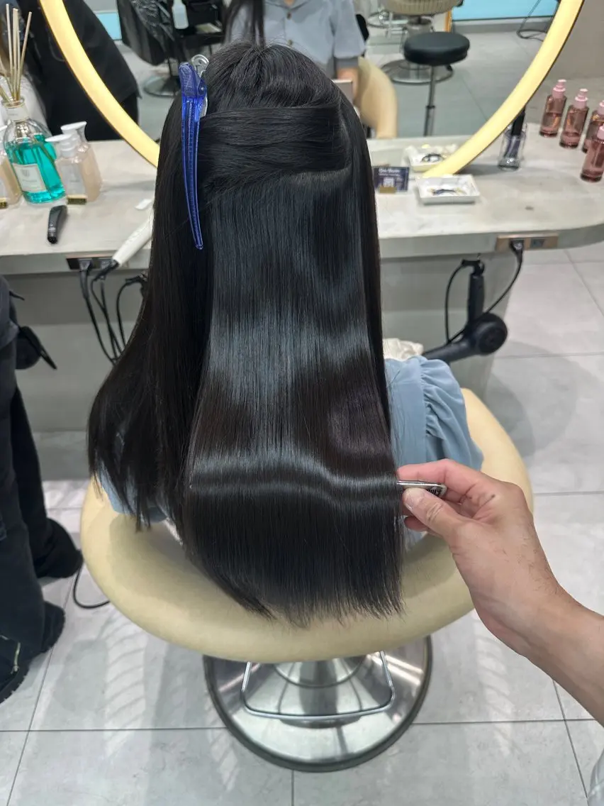 ロング カラー カット 縮毛矯正 トリートメント 《髪質改善✖️オリー ブ🧸》小嶋拓也のヘアスタイル