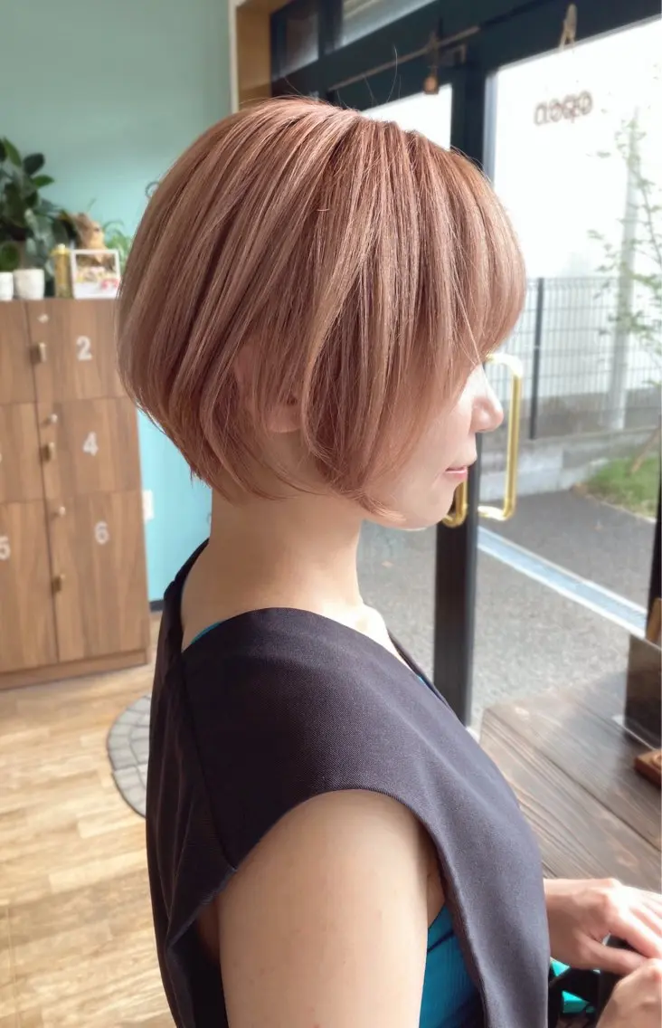 ショート カラー ブリーチ ケアブリーチ ダブルカラー ハイライトカラー イルミナカラー ✂️ショート・ ショートボブ特化✂️のヘアスタイル