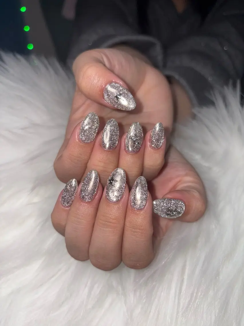 ネイル フラッシュネイル ミラーネイル ハンドネイル haac nailsのネイルデザイン