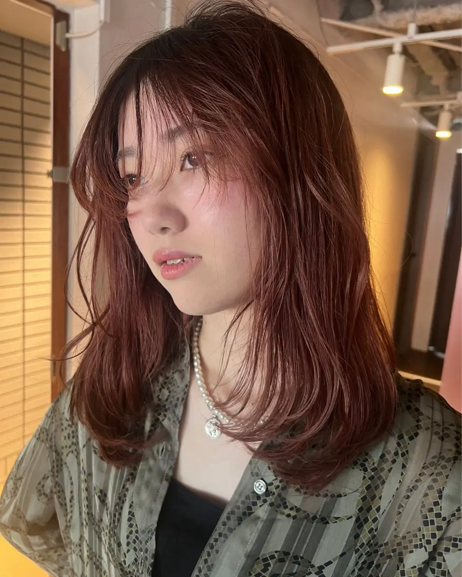 ロング カラー ブリーチ ダブルカラー ブリーチなしカラー 吉祥寺/パーマ/ カラー/Abeのヘアスタイル