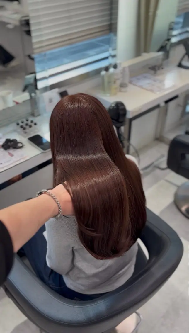ロング カラー ヘアカラー 透明感カラー/レイヤ ー🫧AZUSAのヘアスタイル