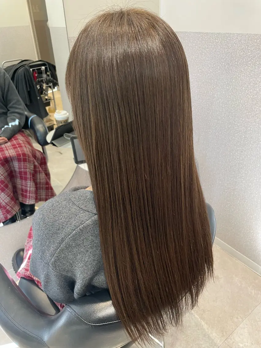 ロング カラー アクアカラー ベージュカラー オリーブベージュ トリートメント カット ヘアカラー トリートメント 女性リピ90%🍨 🩷佐藤みずきのヘアスタイル