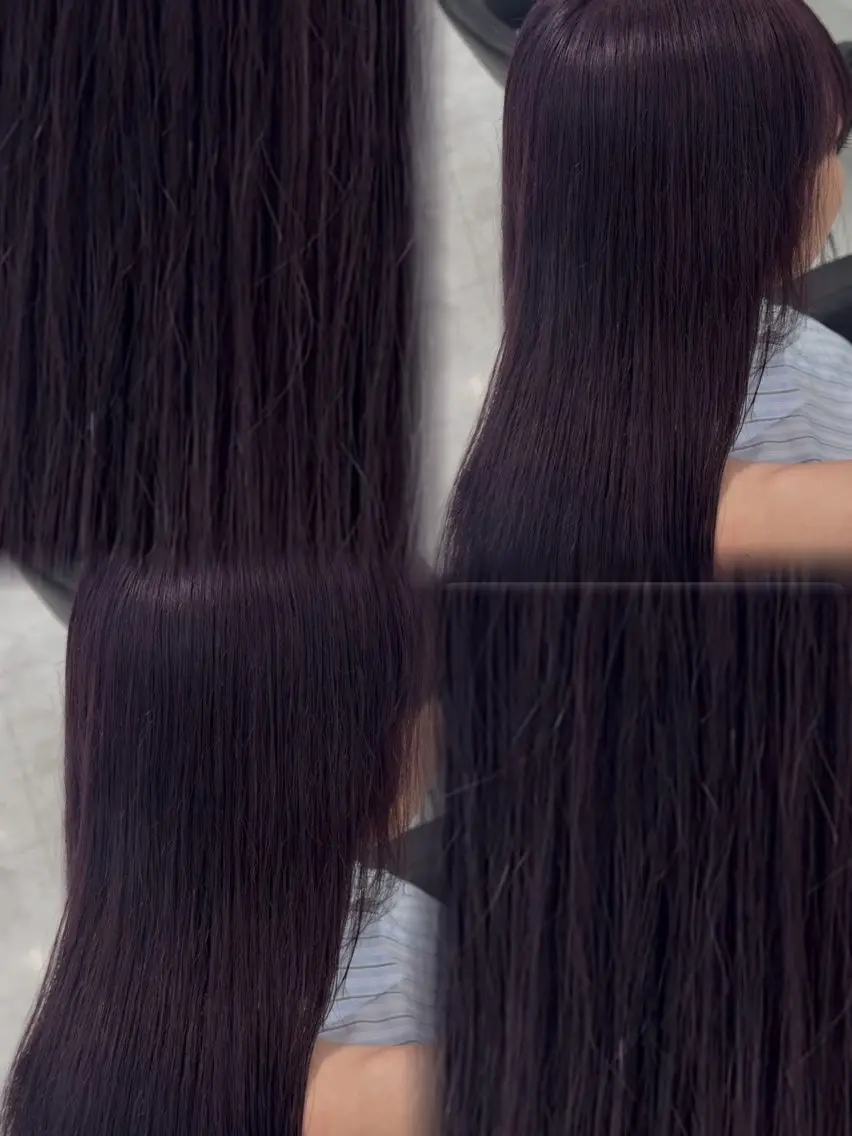 ロング カラー ブリーチ ダブルカラー ラベンダーカラー ブリーチなしカラー トリートメント ヘアカラー トリートメント ブリーチなし特化 美容師💖SAE💖のヘアスタイル