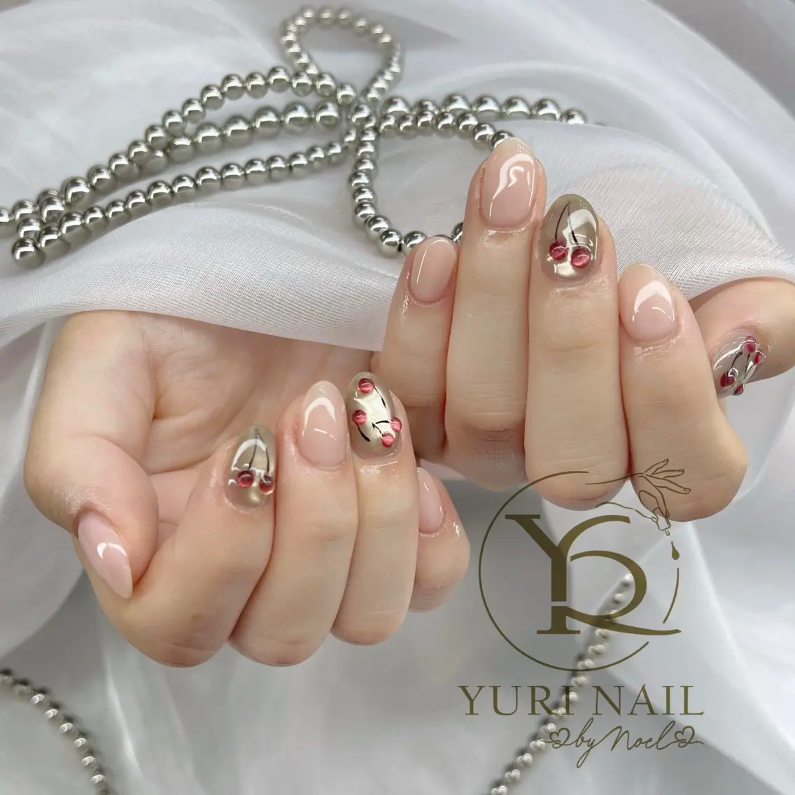 ネイル チークネイル フットネイル フレンチネイル グラデーション キラキラネイル ハンドネイル フットネイル ハンドケア YURI Nail Funabashiのネイルデザイン