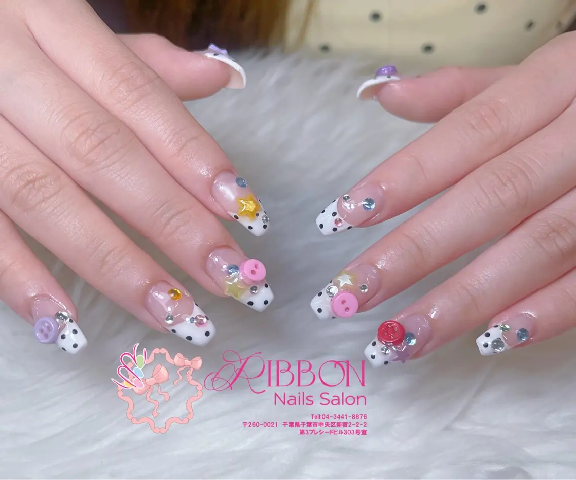 ネイル フットネイル フレンチネイル ジェルネイル マグネットネイル 持ち込み ハンドネイル Ribbonnail salonのネイルデザイン