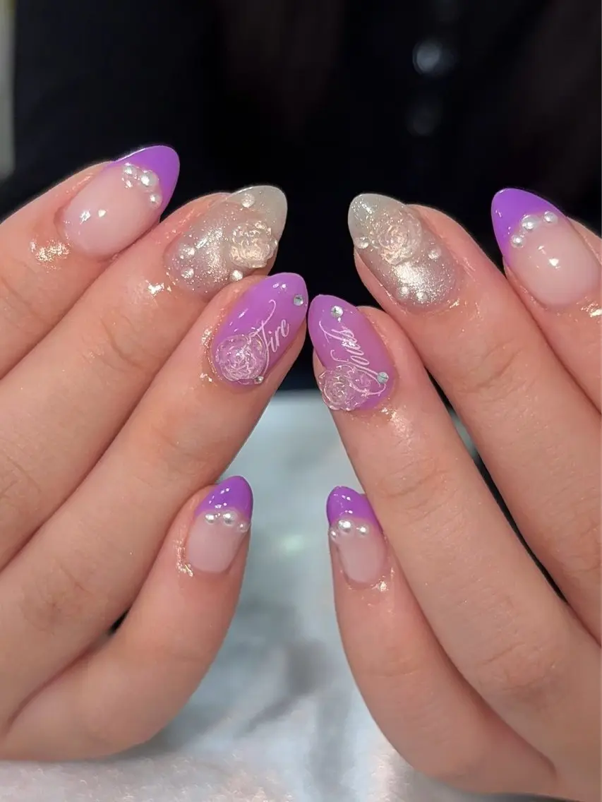 ネイル ハンドネイル Bitty momona🩵✨のネイルデザイン