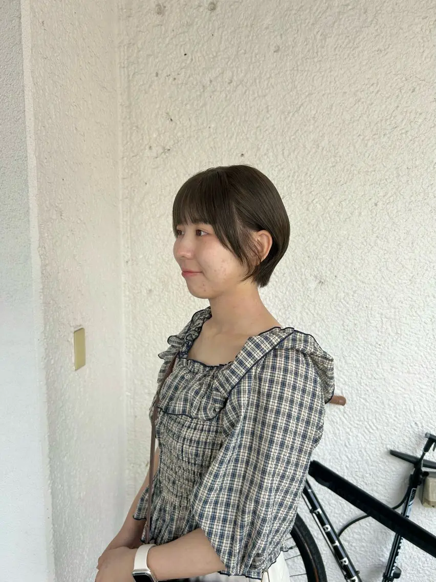 ショート 丸みショート ショートヘア 藤原 あかりのヘアスタイル