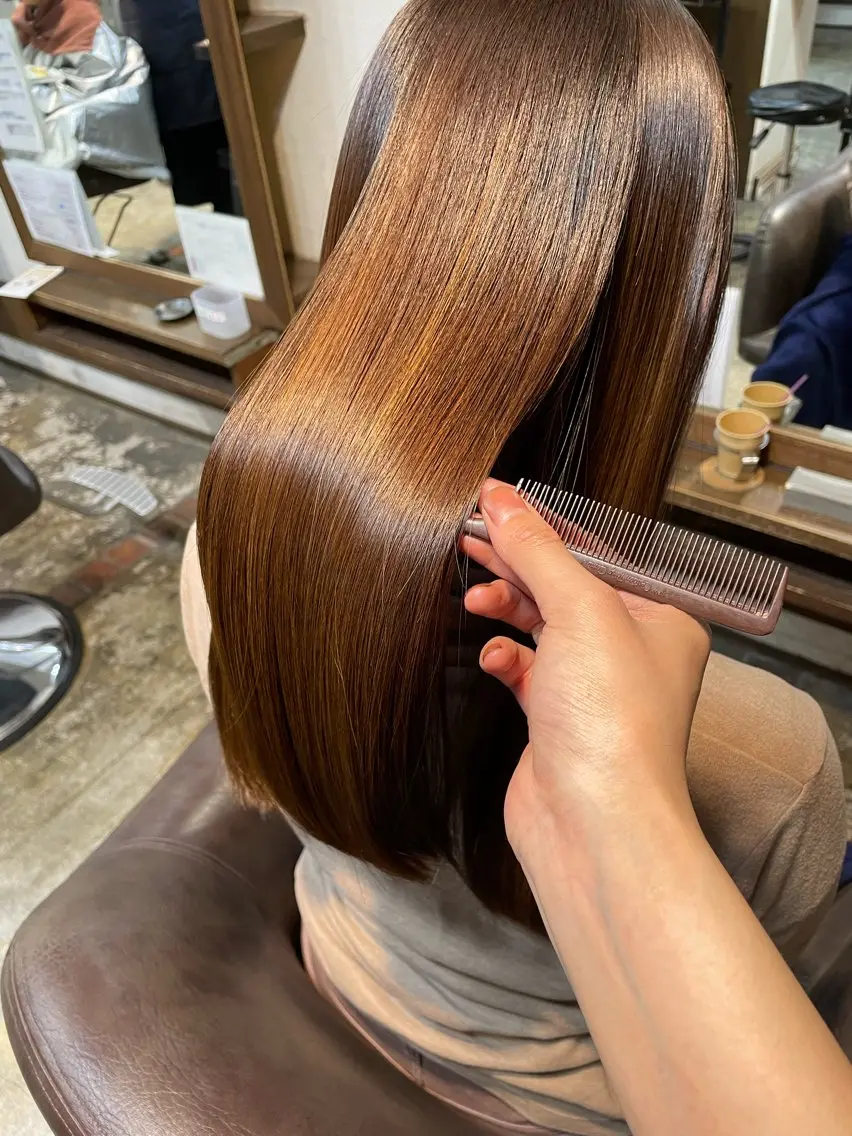 ロング 髪質改善 Joliefille 高石店　かすみのヘアスタイル