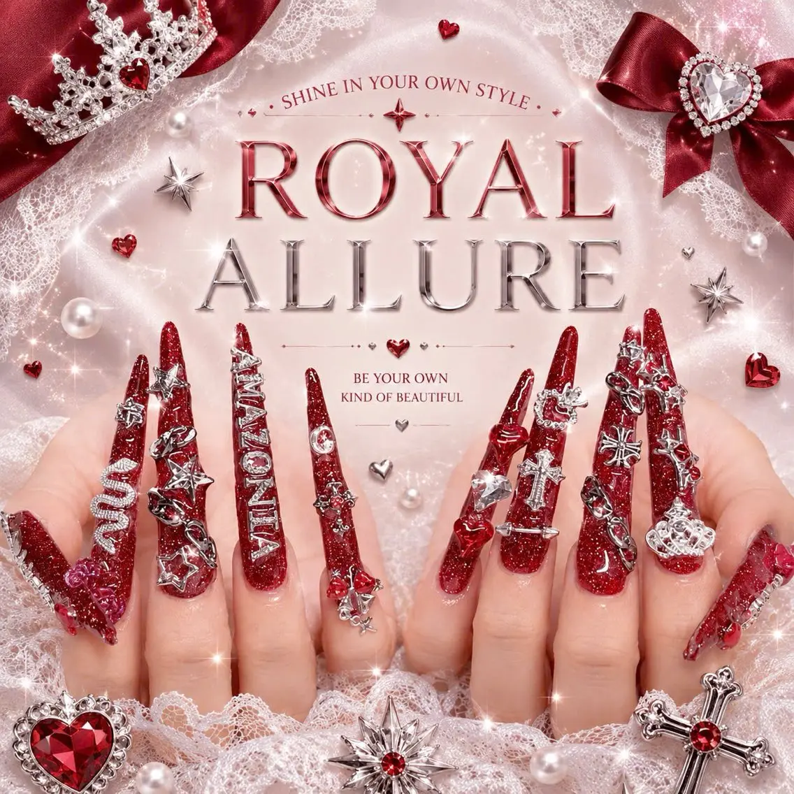 ネイル アートネイル オーロラネイル クリアネイル 長さ出し フレンチネイル ハンドネイル HOT Nail Salonのネイルデザイン