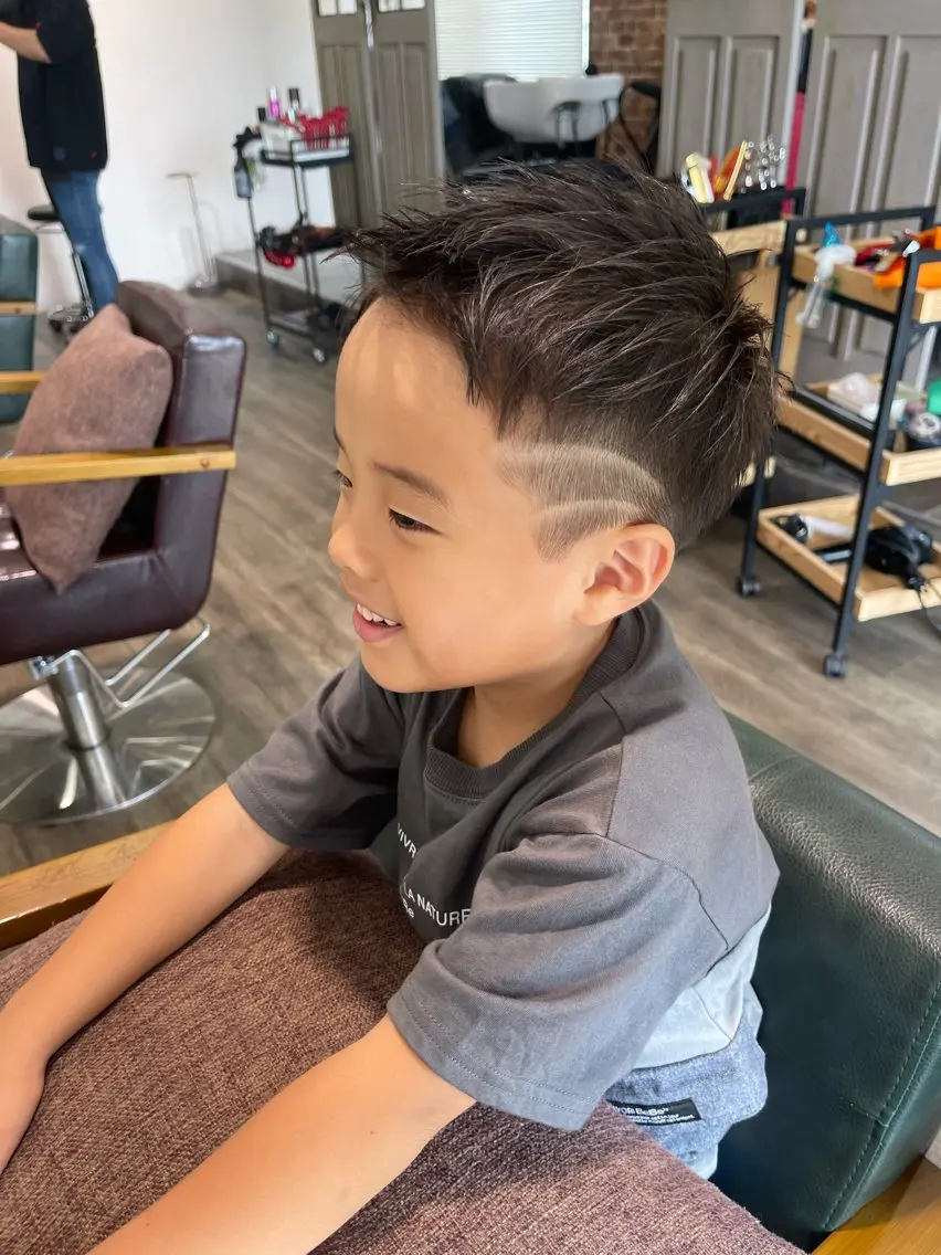 ショート メンズ キッズ カット Felice Erikaのヘアスタイル