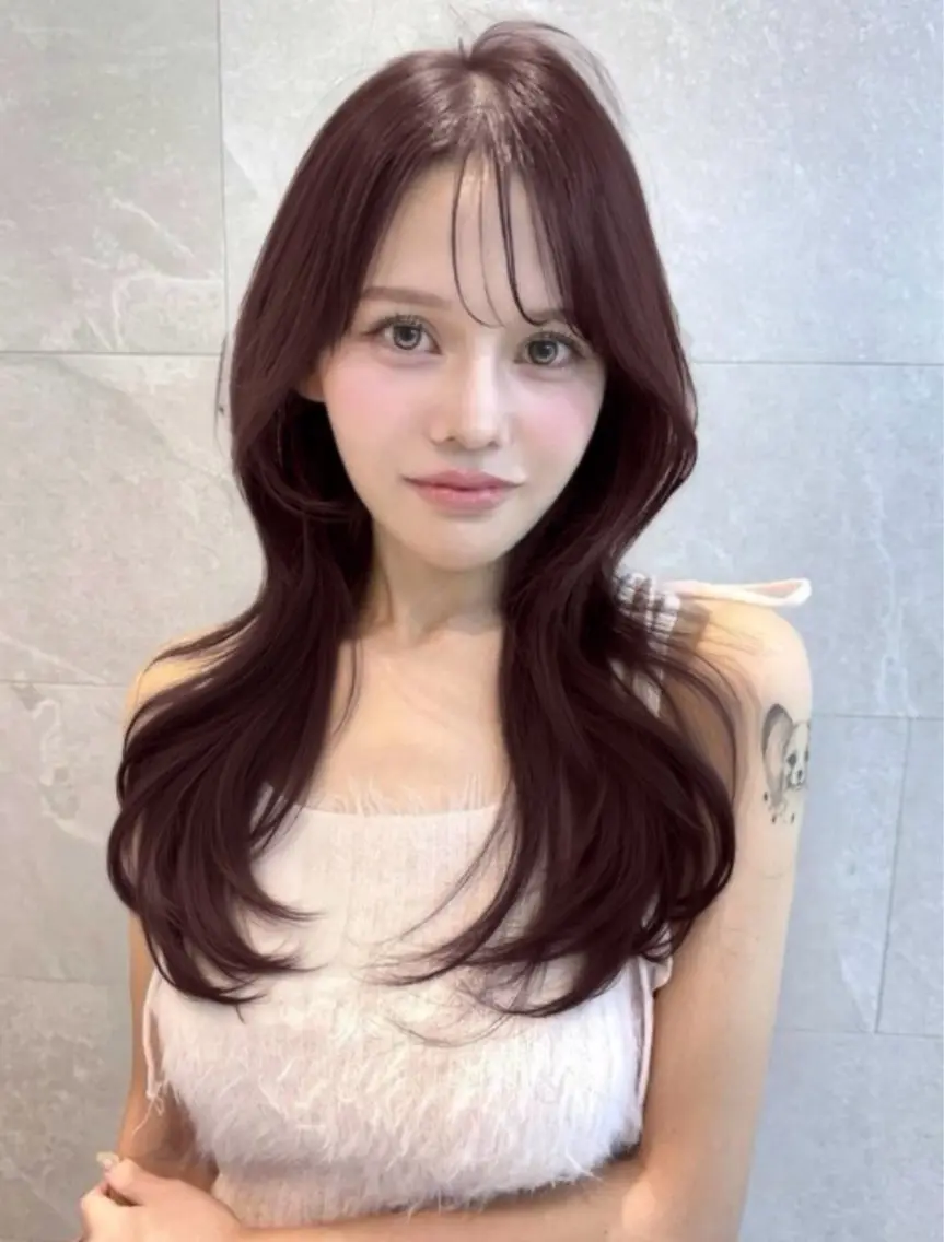 ロング カラー 透明感カラー 似合わせカット ヘアカラー トリートメント 🎀りな🎀透明感 カラー特化大宮のヘアスタイル