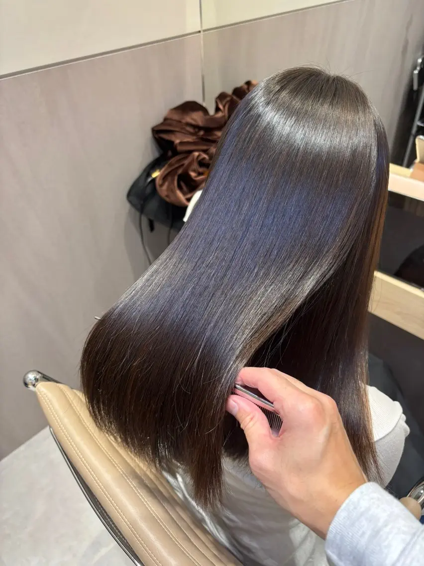 【平日午前限定】🌟朝活クーポン🌟扱いやすい艶髪へ*美髪矯正プラン ミニモ限定💖ミニモ学割💖社会人もOKの写真