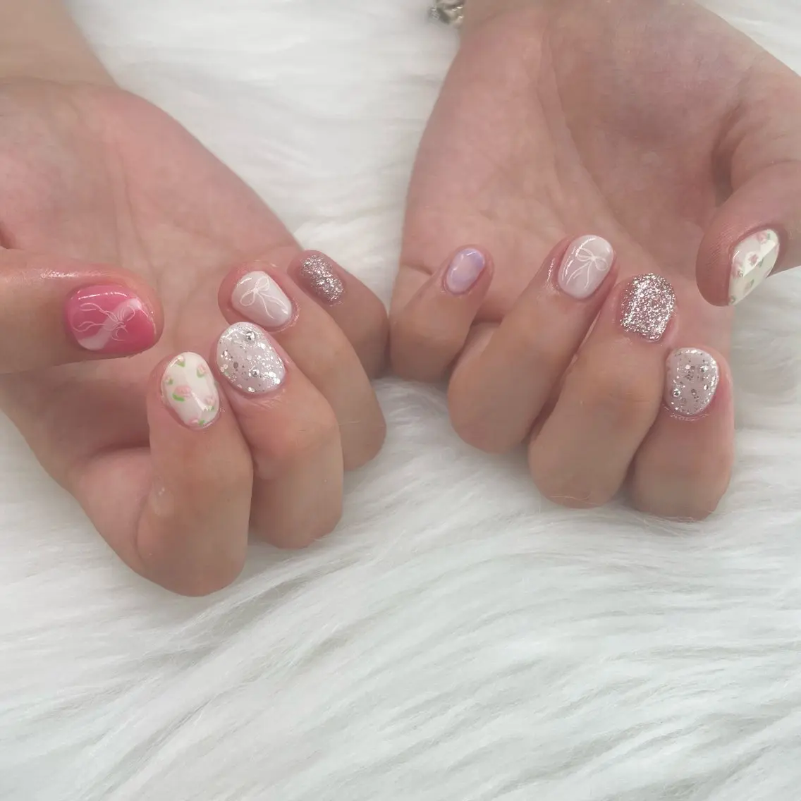 ネイル ハンドネイル 💖𝓜𝓲𝓸 /6月予約受付中💖のネイルデザイン