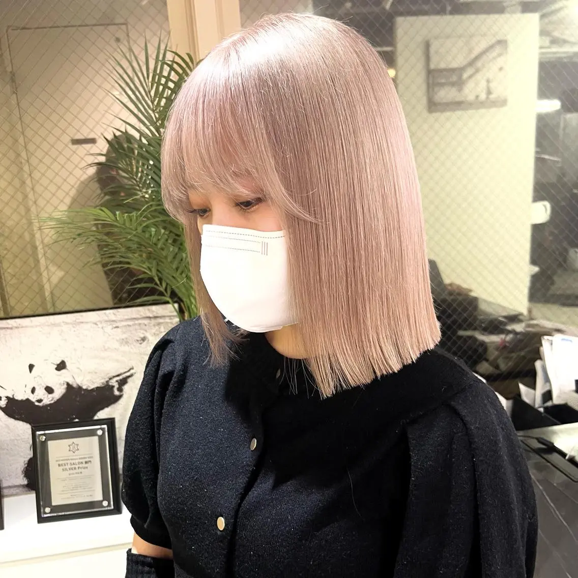 カラー カット ヘアカラー トリートメント エクステ ヘアセット レン🎨ハイトーン× エクステ🎨渋谷のヘアスタイル