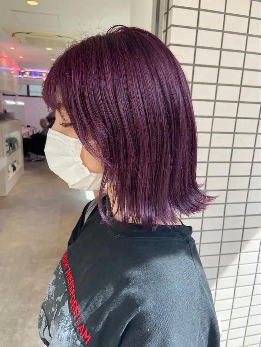 ミディアム カラー ヘアアレンジ ヘアカラー 🎀ブリーチ×艶髪 🎀 ♡さや♡のヘアスタイル