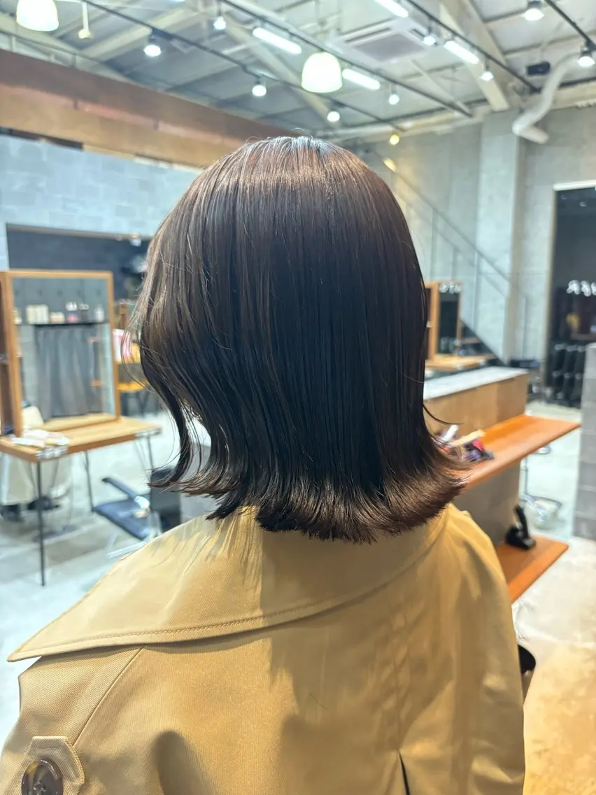 ショート カラー パーマ ヘアアレンジ アッシュ カット ヘアカラー トリートメント ヘッドスパ ヘアセット 押切 響　のヘアスタイル