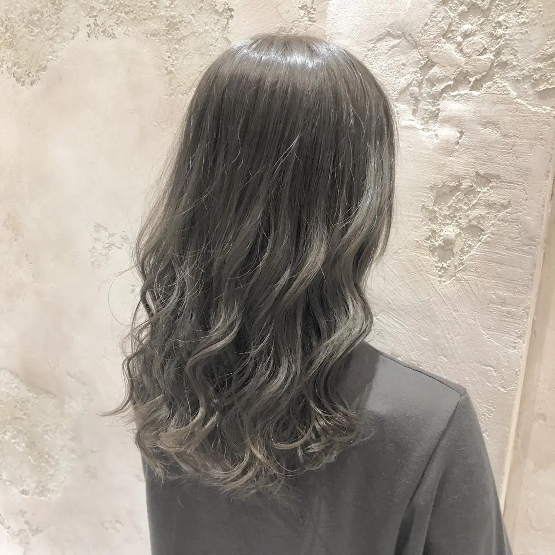 セミロング カラー カット ヘアカラー トリートメント レイヤーカット/ 顔周り 五島巨幹のヘアスタイル