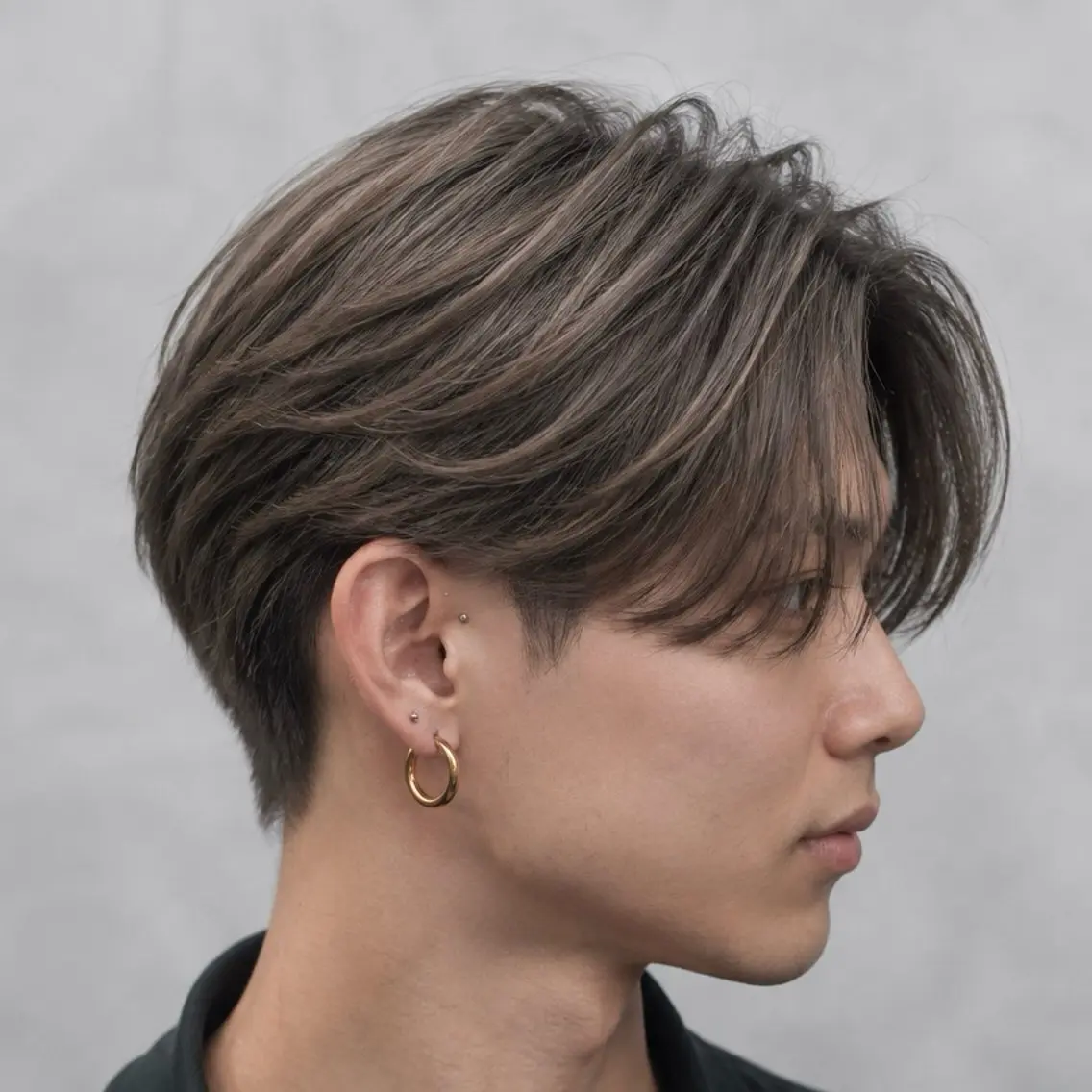 ショート パーマ ヘアアレンジ メンズ キッズ センターパート メンズパーマ ニュアンスパーマ カット パーマ メンズカット/パーマ 山崎航平💈のヘアスタイル