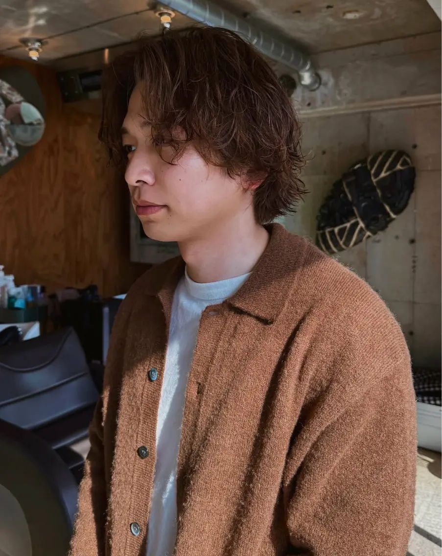 メンズカット +パーマの写真