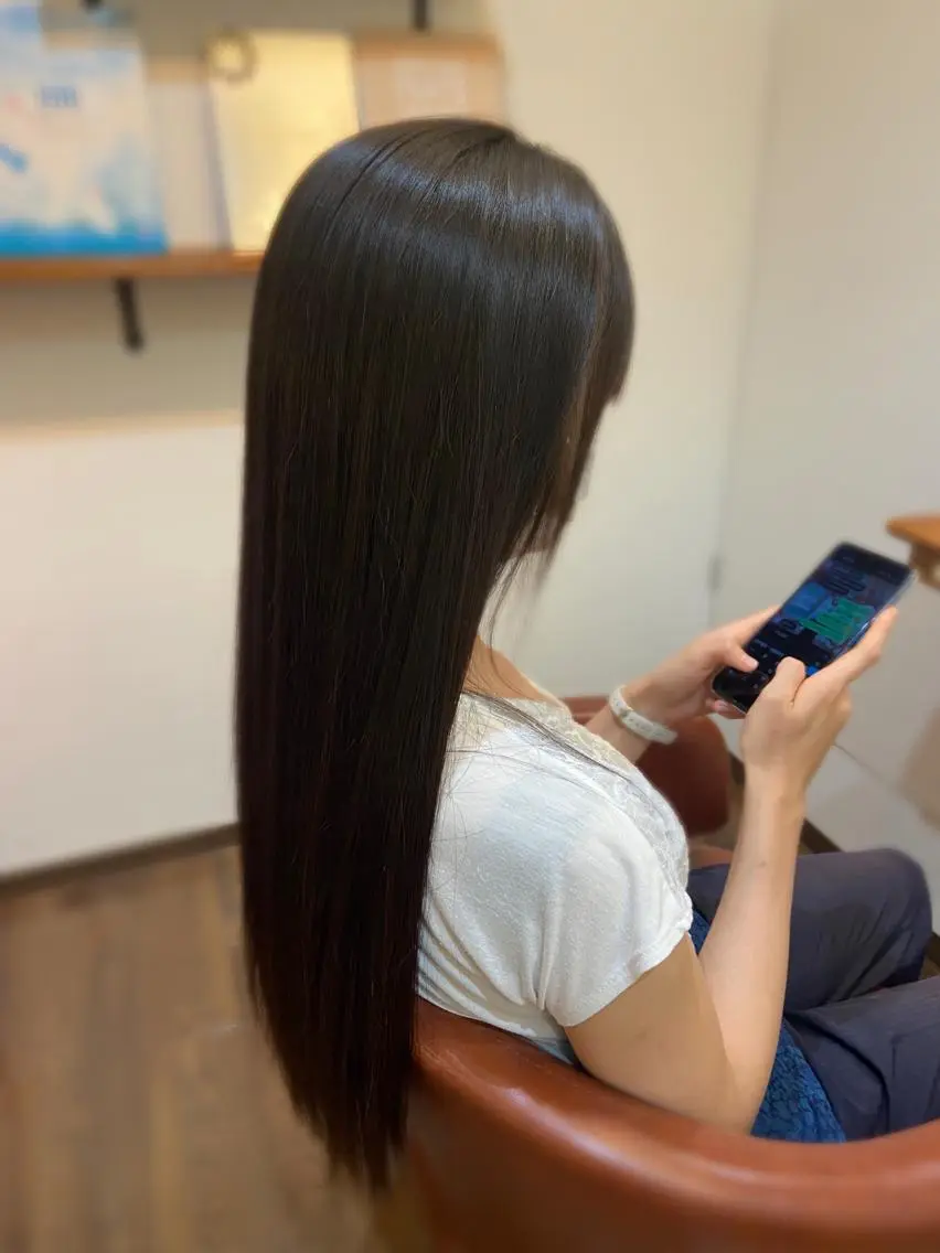 白髪染めの写真