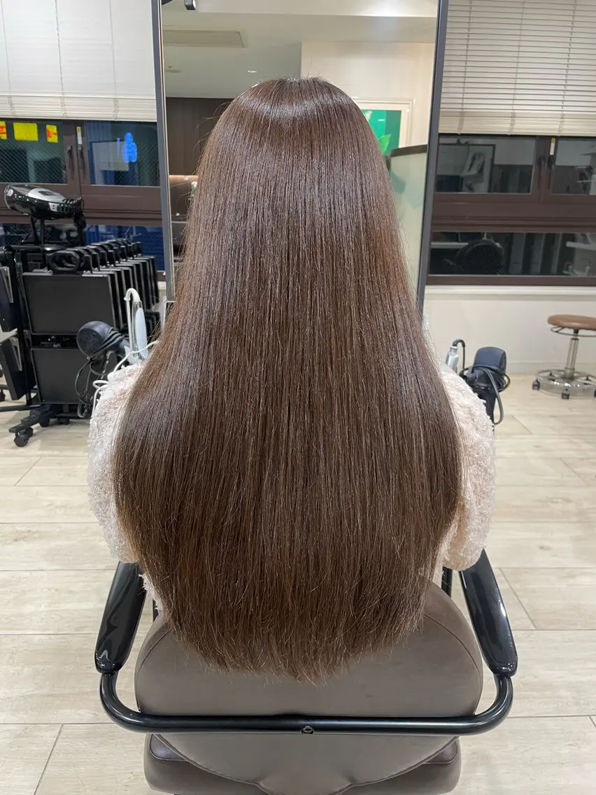 ロング カラー ブリーチ ブリーチなしカラー 池袋/髪質改善/ 縮毛矯正💙KOKIのヘアスタイル