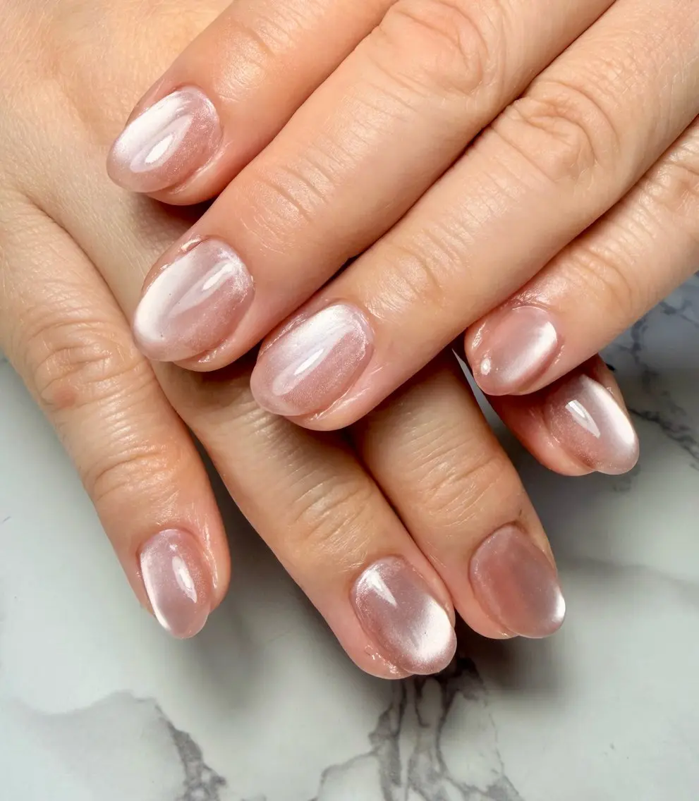ネイル アートネイル チークネイル フラッシュネイル フラッシュマグ フレンチネイル Mai’s nailのネイルデザイン