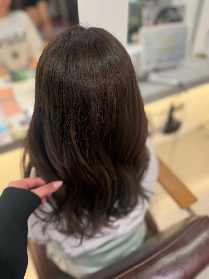 セミロング カラー ベージュカラー ブラウンカラー ブラウンベージュ Niina yuzuのヘアスタイル