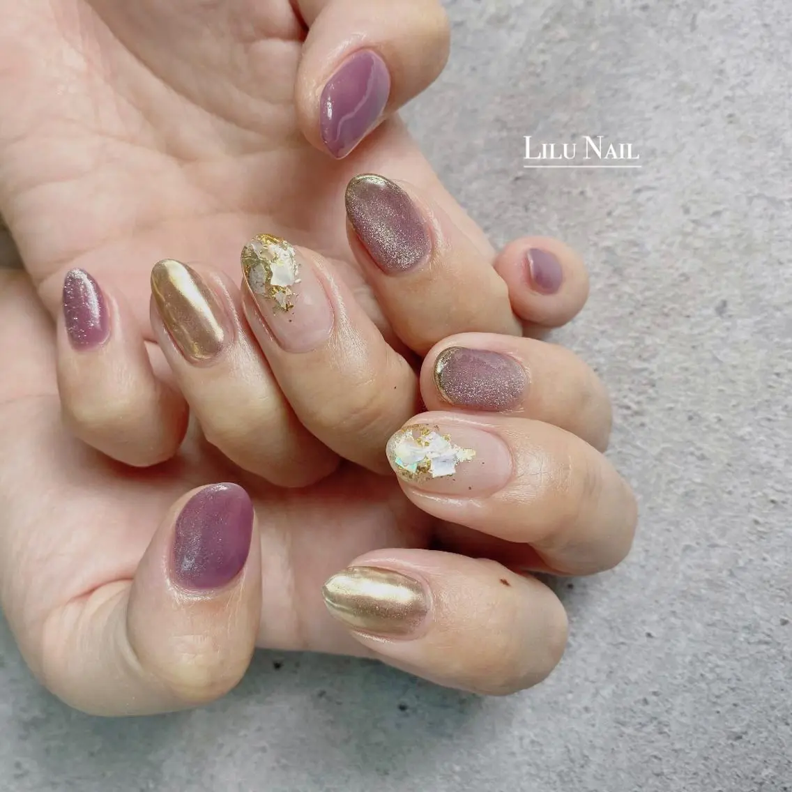 ネイル ニュアンスネイル モチの良さ◉ フィルインネイル♡のネイルデザイン