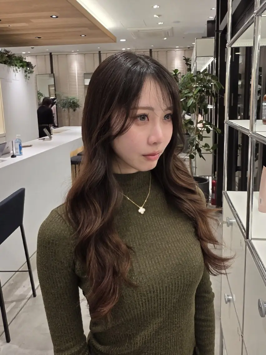 ロング カラー カット ヘアカラー ✂髪質改善ストレート NO.1 深澤 颯斗のヘアスタイル